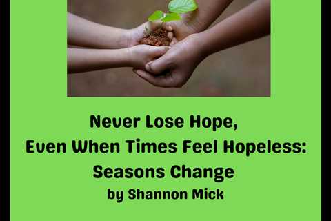 Guest Post: Never Lose Hope, Even When Times Feel Hopeless: Seasons Change by Shannon Mick
