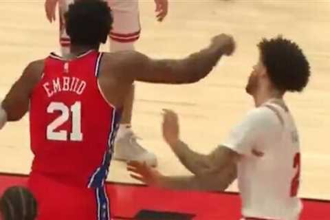 NBA superstar almost knocks out opponent
