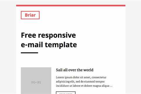 30 Free Responsive Email & Newsletter Templates