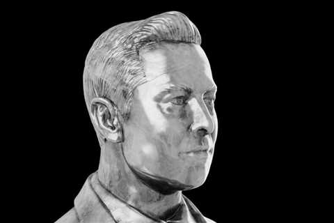 A company melted a $58,000 Tesla into a bust of Elon Musk, and we regret to inform you it looks..
