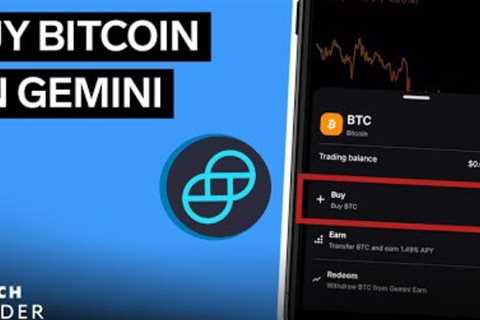 How To Buy Bitcoin (BTC) On Gemini