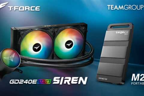 TEAMGROUP SIREN GD240E AIO ARGB CPU Liquid Cooler with LGA 1700 Compatibility and M200 Portable SSD ..