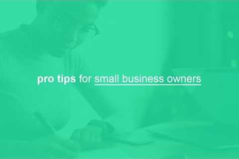pro tips for small business owners