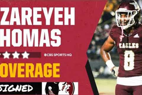 BREAKING: 4 Star ATH Azareyeh Thomas Commits to Florida State | CBS Sports HQ