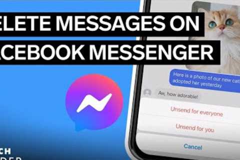 How To Delete Messages On Facebook Messenger