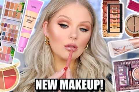 TESTING NEW VIRAL OVERHYPED MAKEUP (Drugstore & High End) FULL FACE FIRST IMPRESSIONS | KELLY..