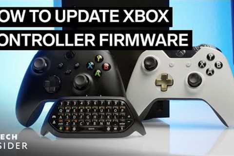How To Update Xbox Controller Firmware