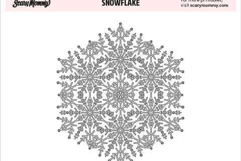 Say ‘Snow Long’ To Boredom With These Snowflake Coloring Pages
