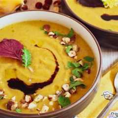Roasted Butternut Squash Soup with Hazelnuts