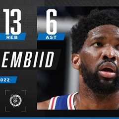 Joel Embiid notches 15th double-double of season as 76ers put away Celtics 💪
