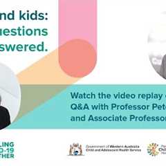 LIVE Q&A | COVID-19 and Kids: Your Questions Answered