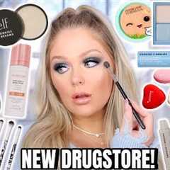 NEW VIRAL DRUGSTORE  MAKEUP TESTED 😍 FULL FACE FIRST IMPRESSIONS (hits & misses) | KELLY STRACK
