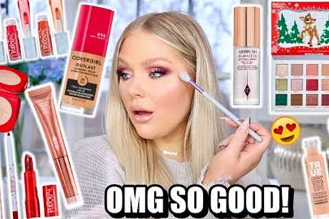 TESTING NEW VIRAL OVERHYPED MAKEUP! FULL FACE FIRST IMPRESSIONS | KELLY STRACK