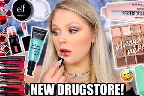 NEW VIRAL DRUGSTORE MAKEUP TESTED! FULL FACE FIRST IMPRESSIONS 2022 (hits & misses) | KELLY..