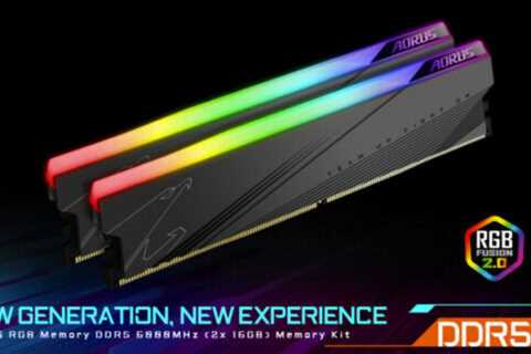 GIGABYTE launches AORUS RGB DDR5-6000 memory kit, decked with RGB lighting