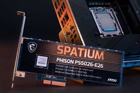 MSI Shows off Its Next-Gen Spatium PCIe Gen 5 SSD, Phison’s First Design Based on The PS5026-E26..