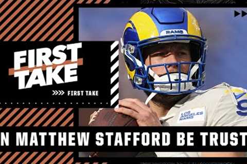 Can Matthew Stafford be trusted in the playoffs? First Take debates