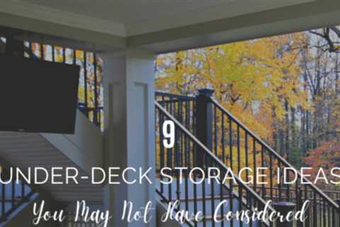 9 Under-Deck Storage Ideas You May Not Have Considered