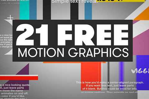 30 Free Motion Graphic Templates for Adobe Premiere Pro