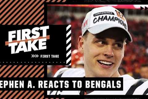 Stephen A. reacts to the Bengals beating the Chiefs to make their 3rd Super Bowl | First Take