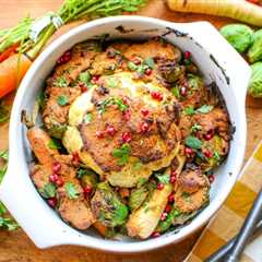Roasted Tahini-Smothered Winter Vegetables