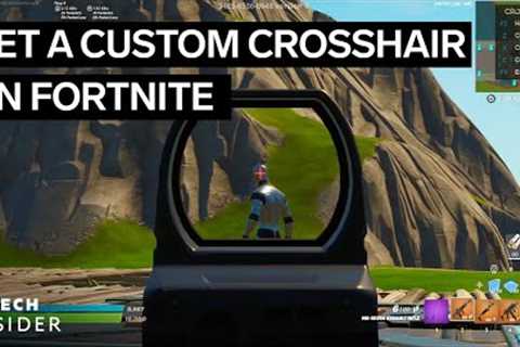 How To Get A Custom Crosshair In Fortnite